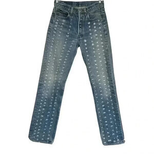 Vintage Levi’s 501 Reworked All-Over Distressed Jeans 30 x 30
